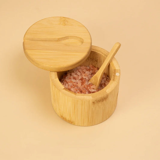 Bamboo Salt Pot
