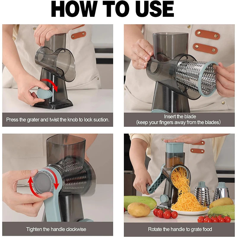 Rotary Grater 3-IN-1